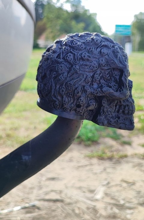 Czaszka SKULL na hak holowniczy nakładka DRUK 3D