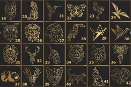 Dekoracja GEOMETRYCZNE Loft Zwierzęta 3D 83 wzory!