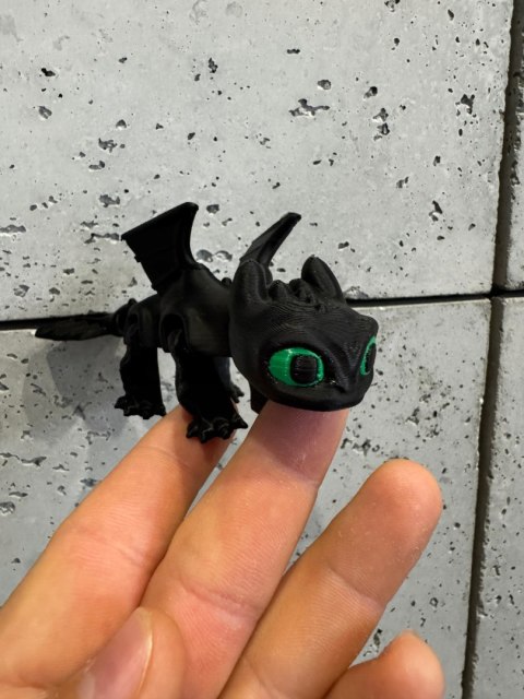 FLEXI Nocny Blask Night Light Toothless Jak wytresować Smoka -DRUK 3D-kolor