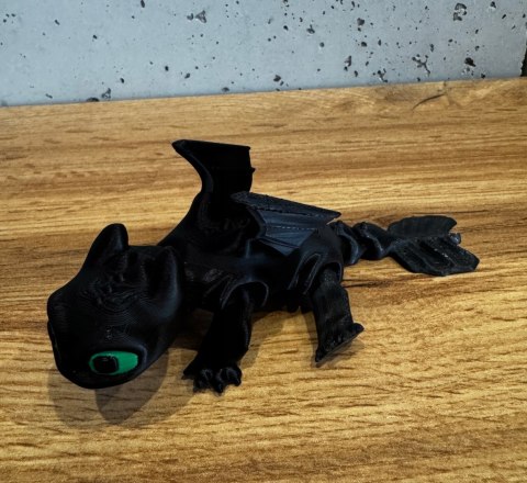 FLEXI Nocny Blask Night Light Toothless Jak wytresować Smoka -DRUK 3D-kolor