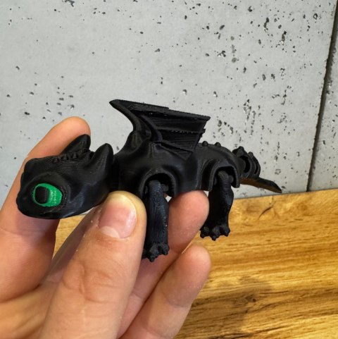 FLEXI Nocny Blask Night Light Toothless Jak wytresować Smoka -DRUK 3D-kolor