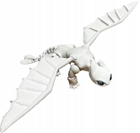 FLEXI Szczerbatek BIAŁA FURIA Toothless Jak wytresować Smoka - TIK TOK