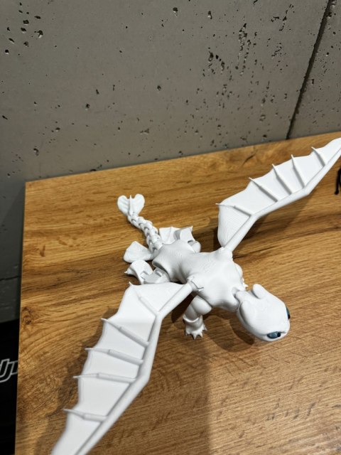 FLEXI Szczerbatek BIAŁA FURIA Toothless Jak wytresować Smoka - TIK TOK