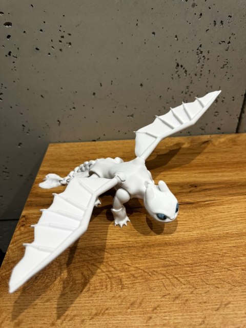 FLEXI Szczerbatek BIAŁA FURIA Toothless Jak wytresować Smoka - TIK TOK