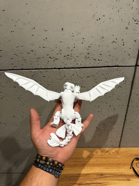 FLEXI Szczerbatek BIAŁA FURIA Toothless Jak wytresować Smoka - TIK TOK