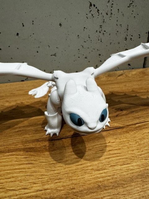 FLEXI Szczerbatek BIAŁA FURIA Toothless Jak wytresować Smoka - TIK TOK