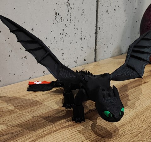 FLEXI Szczerbatek NOCNA FURIA Toothless Jak wytresować Smoka - TIK TOK