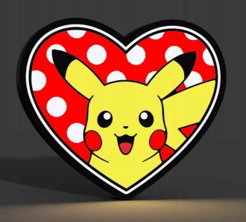 Lampka LED Nocna na biurko PIKACHU POKEMONY POKEMON na prezent