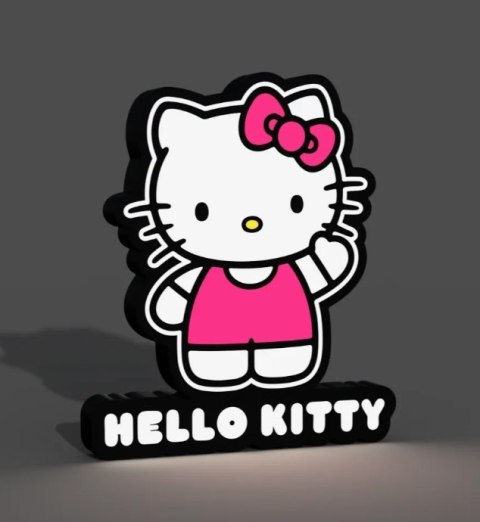 Lampka LED RGB Nocna na biurko Hello Kitty na prezent