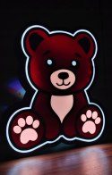 Lampka LED RGB Nocna na biurko Miś TEDDY na prezent