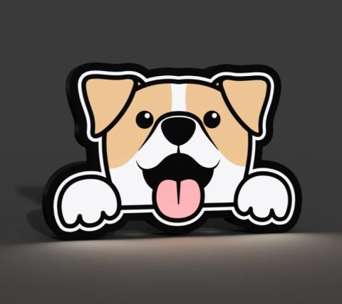 Lampka LED RGB Nocna na biurko Pies PIESEK na prezent