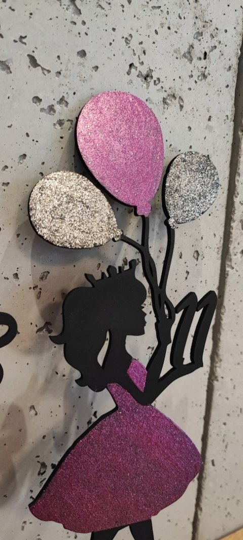 Topper Dziewczyna na tort urodzinowy