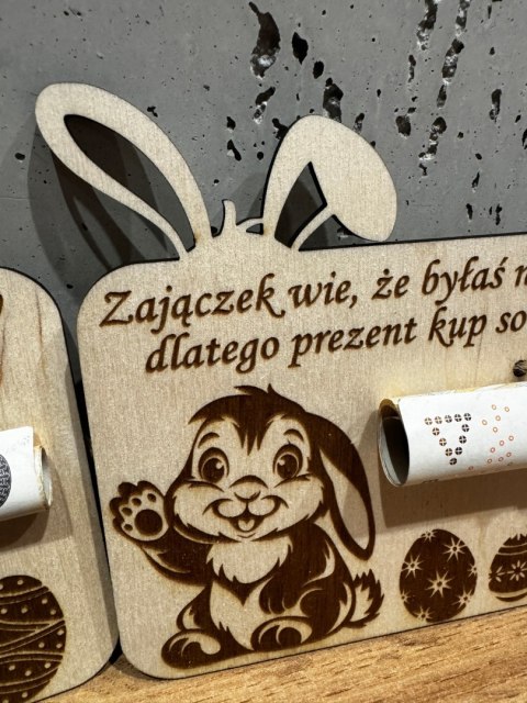 Wielkanocny bon podarunkowy na pieniądze - prezent Wielkanoc