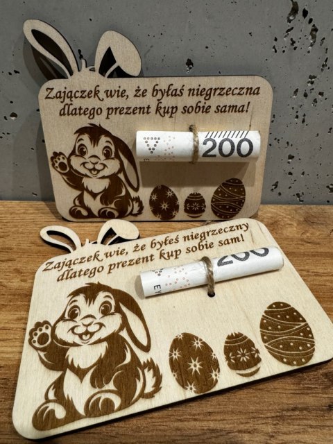 Wielkanocny bon podarunkowy na pieniądze - prezent Wielkanoc