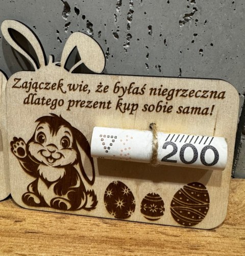 Wielkanocny bon podarunkowy na pieniądze - prezent Wielkanoc