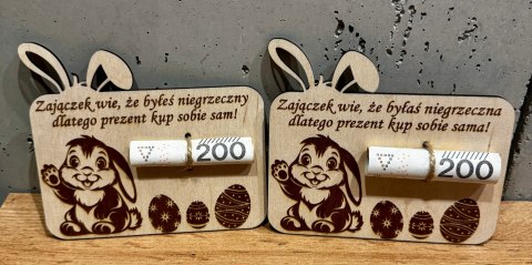 Wielkanocny bon podarunkowy na pieniądze - prezent Wielkanoc