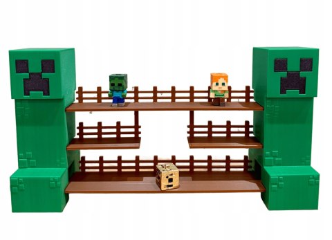 Półka Kolekcjonerska Duża MINECRAFT Ekspozytor Figurki Kinder Joy