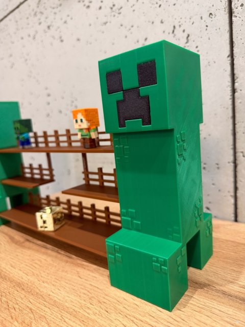 Półka Kolekcjonerska Duża MINECRAFT Ekspozytor Figurki Kinder Joy