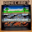 Półka Kolekcjonerska MINECRAFT Ekspozytor Figurki Kinder Joy LED