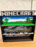 Półka Kolekcjonerska MINECRAFT Ekspozytor Figurki Kinder Joy LED