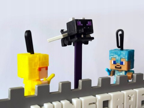 Półka Kolekcjonerska MINECRAFT Ekspozytor Figurki Kinder Joy
