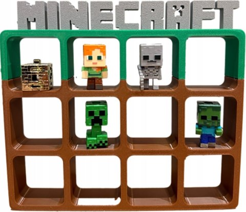 Półka Kolekcjonerska Mała MINECRAFT Ekspozytor Figurki Kinder Joy