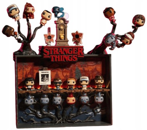 Półka kolekcjonerska LED STRANGER THINGS na figurki Kinder Joy Funko Pop